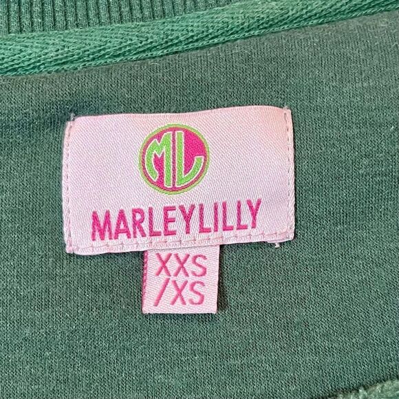 Marley Lilly Women’s Green Sweatshirt Tunic Y’all Size XXS / XS - Picture 7 of 7